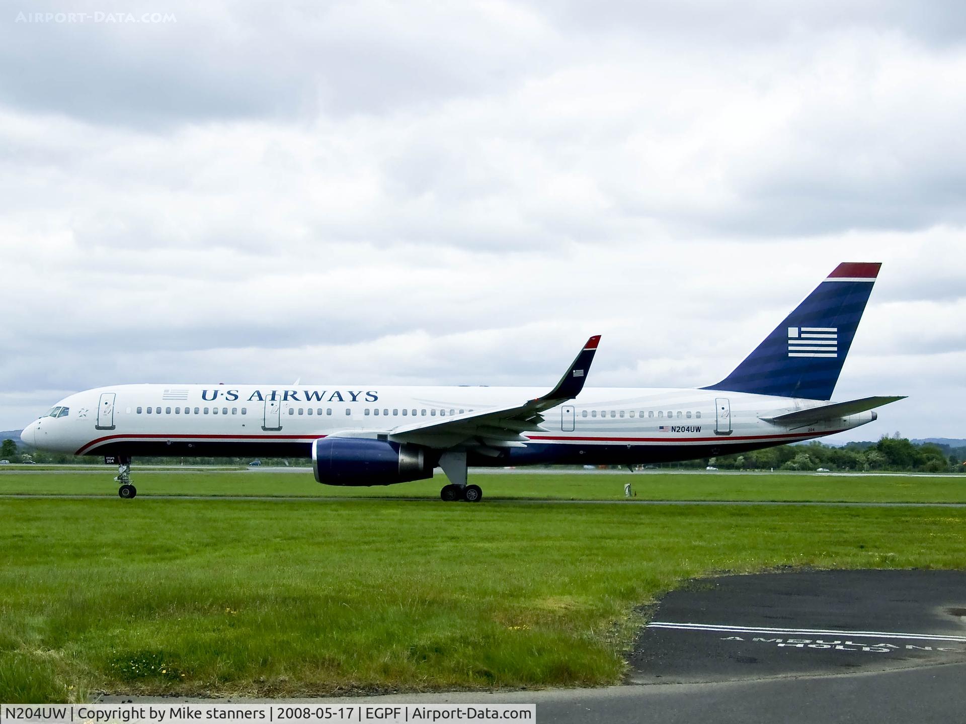 N204UW, 2000 Boeing 757-23N C/N 30886, my first US Airways photo