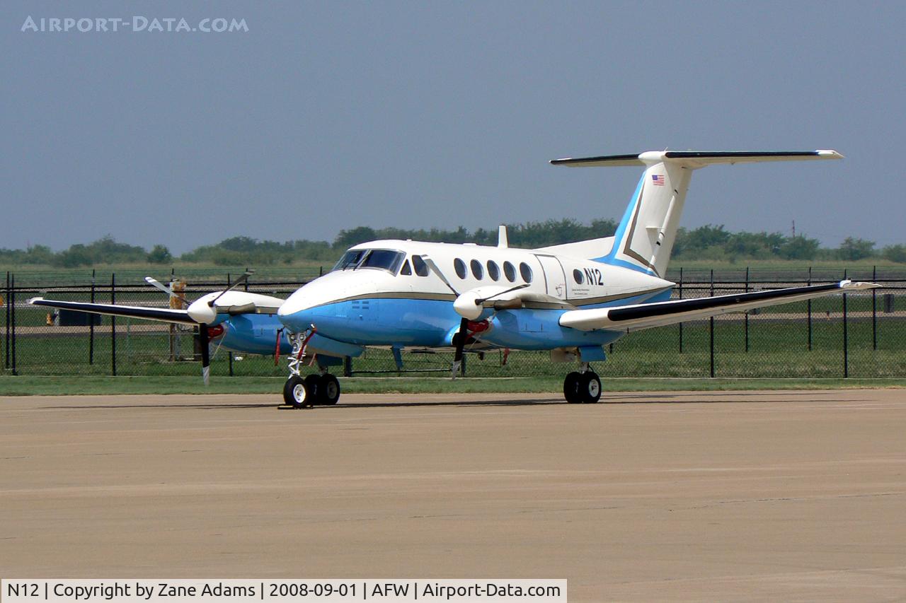 N12, 1973 Beech A200 C/N BD-8, FAA - King Air at Alliance
