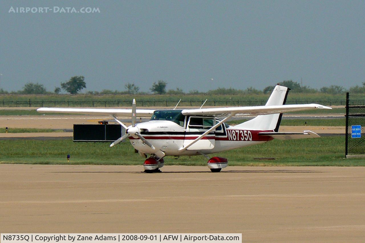 N8735Q, 1976 Cessna TU206F Turbo Stationair C/N U20603488, At Alliance Ft. Worth