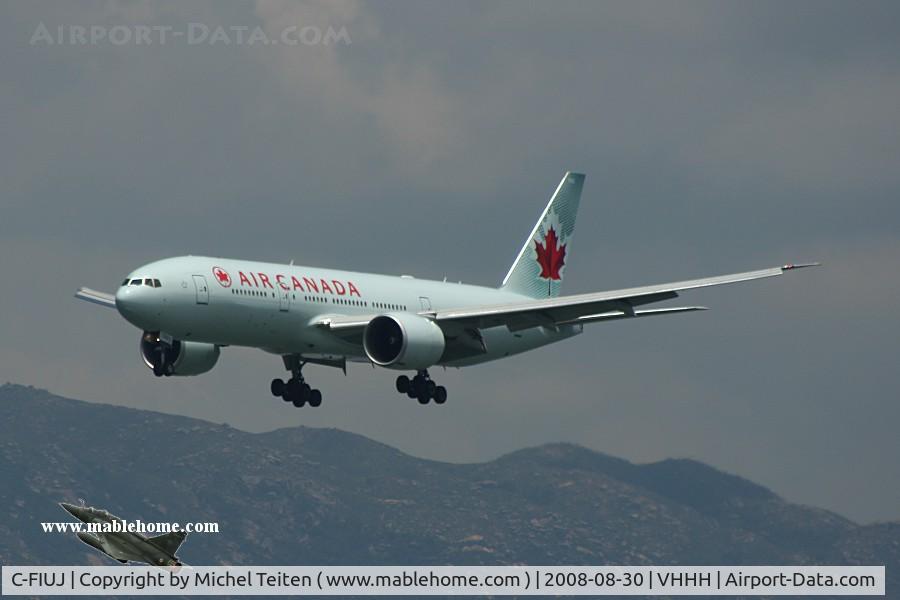 C-FIUJ, 2007 Boeing 777-233/LR C/N 35244, Air Canada approaching runway 25R