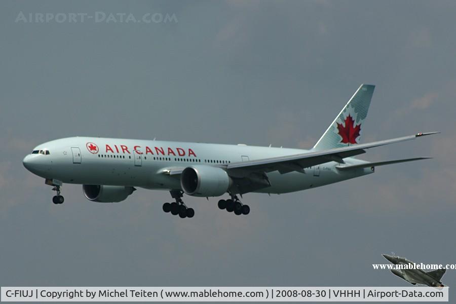 C-FIUJ, 2007 Boeing 777-233/LR C/N 35244, Air Canada approaching runway 25R