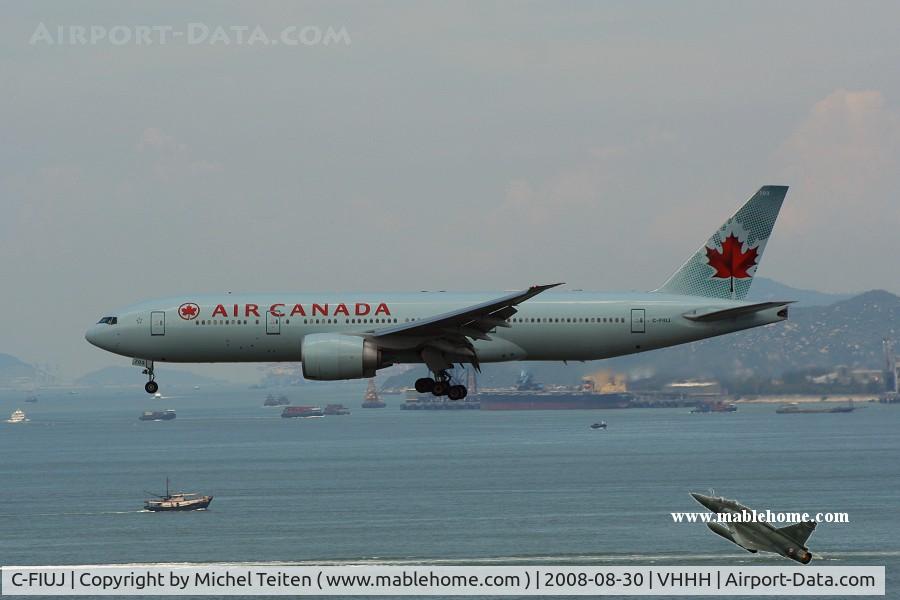 C-FIUJ, 2007 Boeing 777-233/LR C/N 35244, Air Canada approaching runway 25R