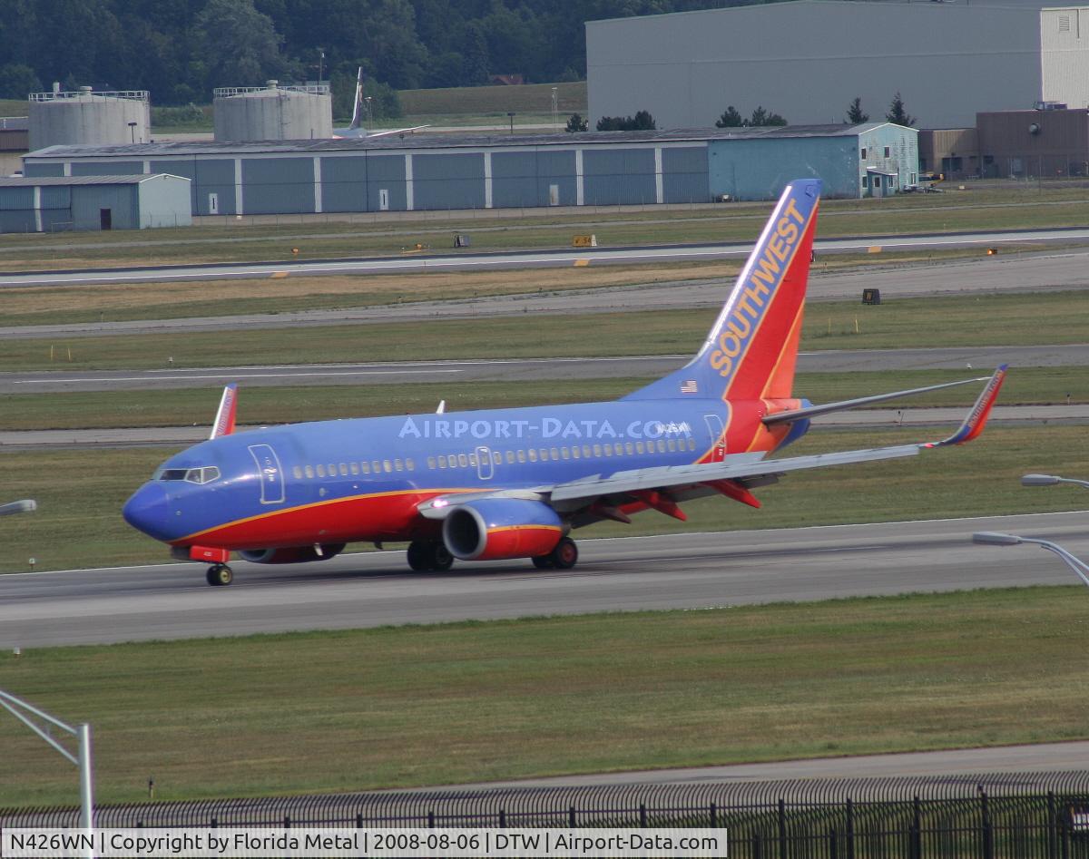 N426WN, 2002 Boeing 737-7H4 C/N 29830, Southwest 737-700