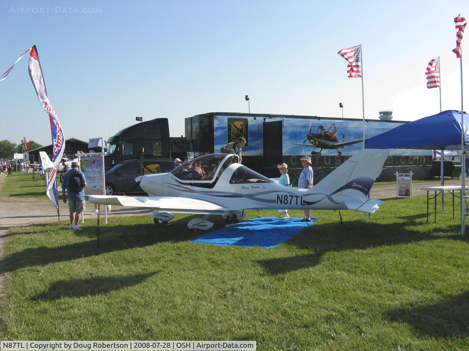N87TL, 2007 TL Ultralight TL-2000 Sting Sport C/N TLUSA163, 2007 TL Ultralight Sro STINGSPORT TL2000, Rotax 912ULS 100 Hp