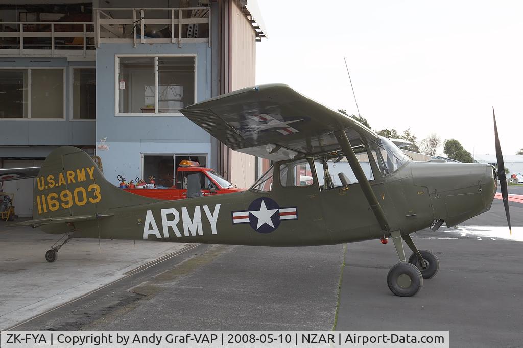 ZK-FYA, 1951 Cessna L-19A Bird Dog C/N 22737, Cessna O-1G