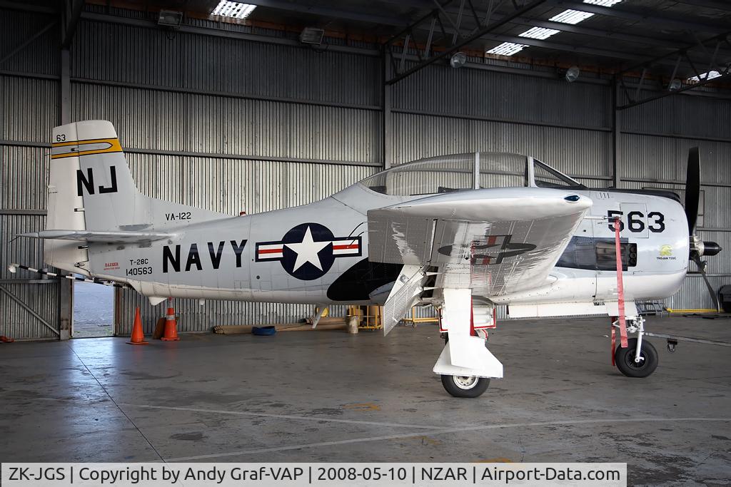 ZK-JGS, North American T-28C Trojan Trojan C/N 226-140, North American T-28