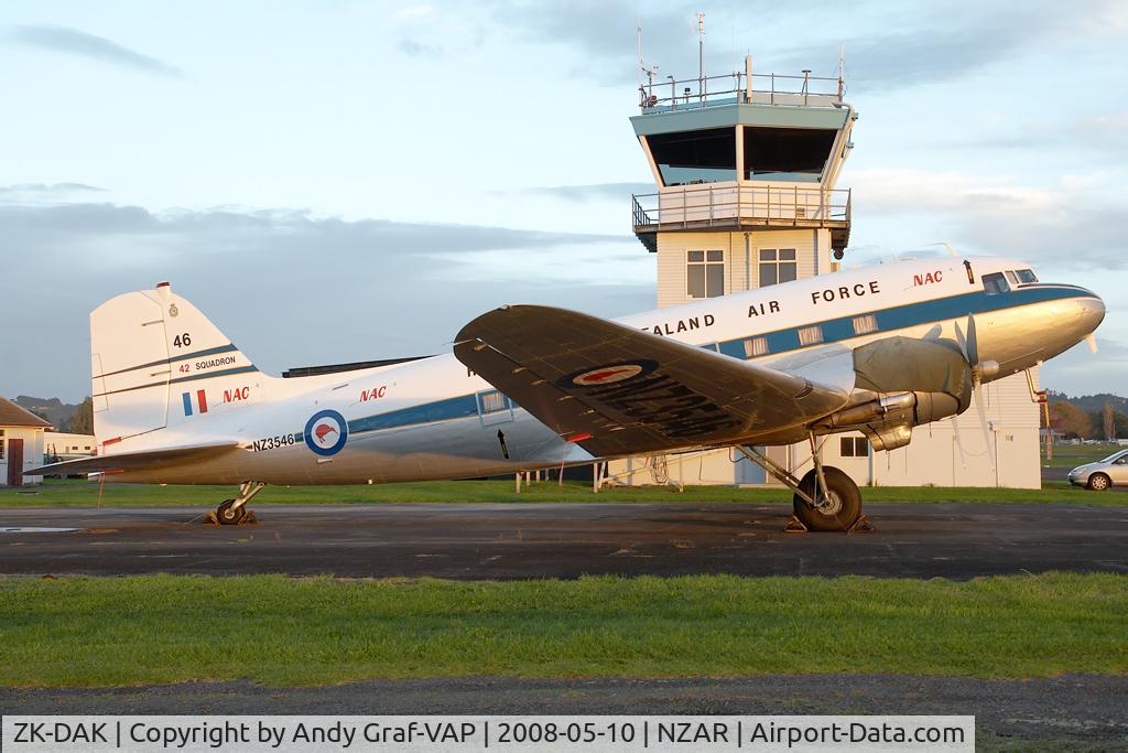 ZK-DAK, 1944 Douglas DC3C-S1C3G (C-47B) C/N 15035, New Zealand - Air Force DC3