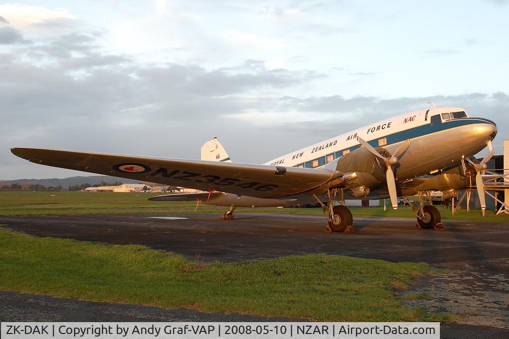 ZK-DAK, 1944 Douglas DC3C-S1C3G (C-47B) C/N 15035, New Zealand - Air Force DC3
