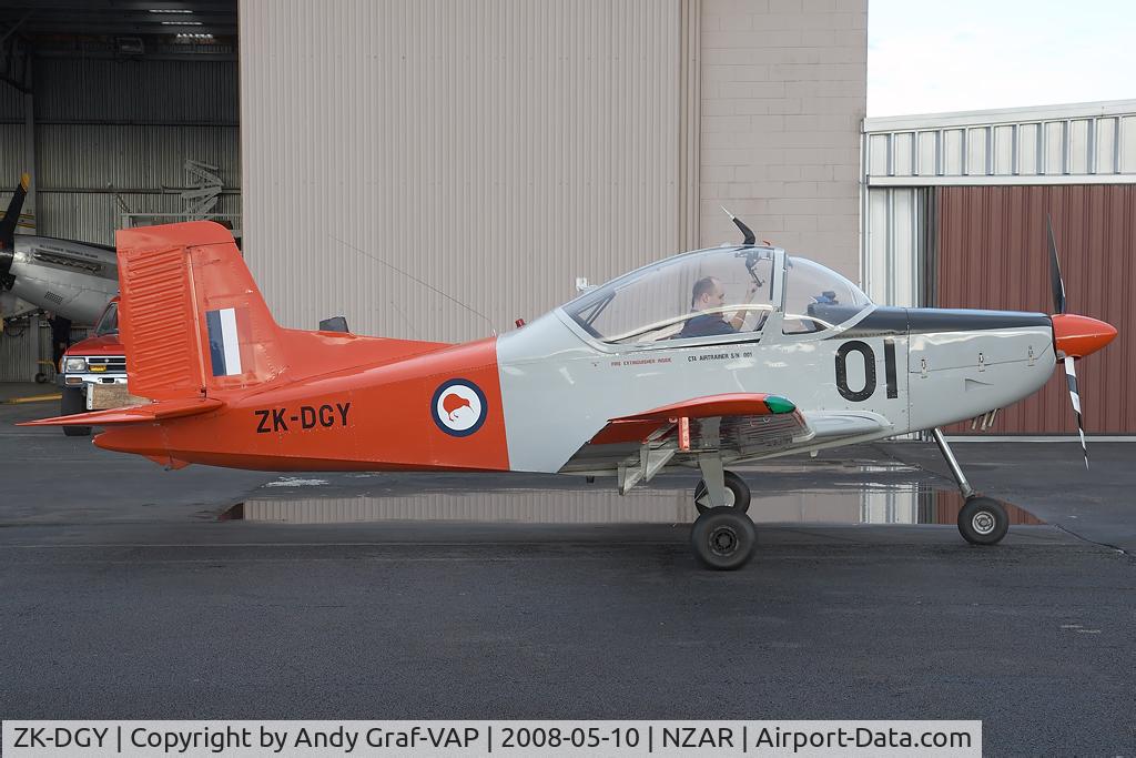 ZK-DGY, Pacific Aerospace CT/4 Airtrainer C/N CT4-001, Pacific Aerospace CT/4