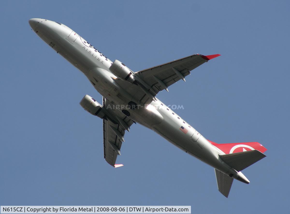 N615CZ, 2008 Embraer 175LR (ERJ-170-200LR) C/N 17000207, Northwest (Compass) E175