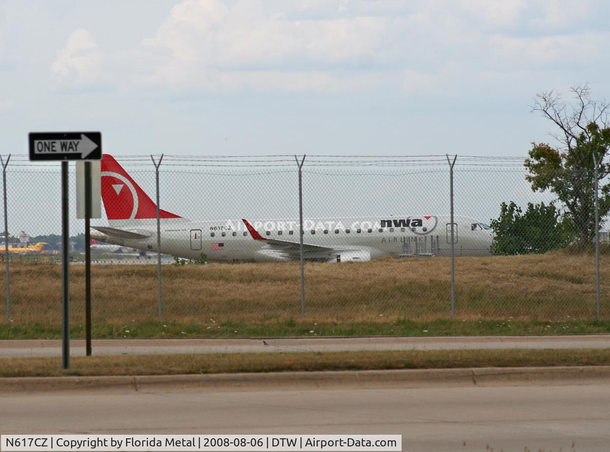 N617CZ, 2008 Embraer 175LR (ERJ-170-200LR) C/N 17000210, Northwest (Compass) E175