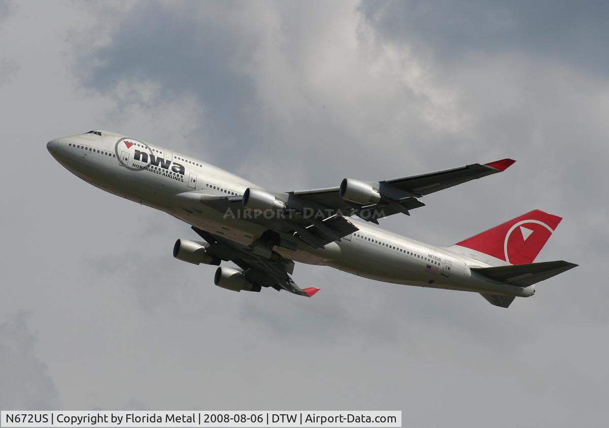 N672US, 1999 Boeing 747-451 C/N 30267, Northwest 747-400