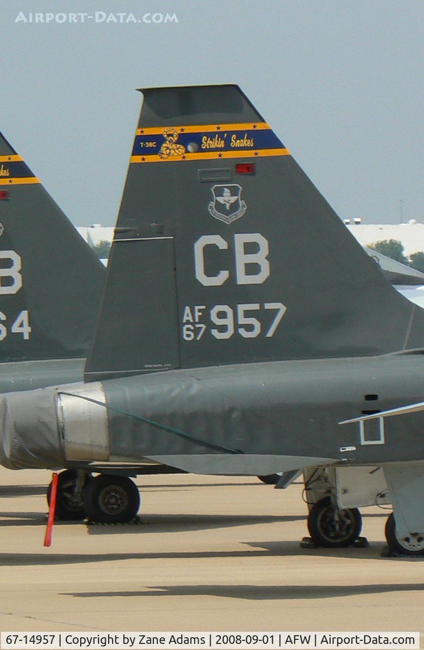 67-14957, 1967 Northrop T-38C Talon C/N T.6098, At Alliance Ft. Worth