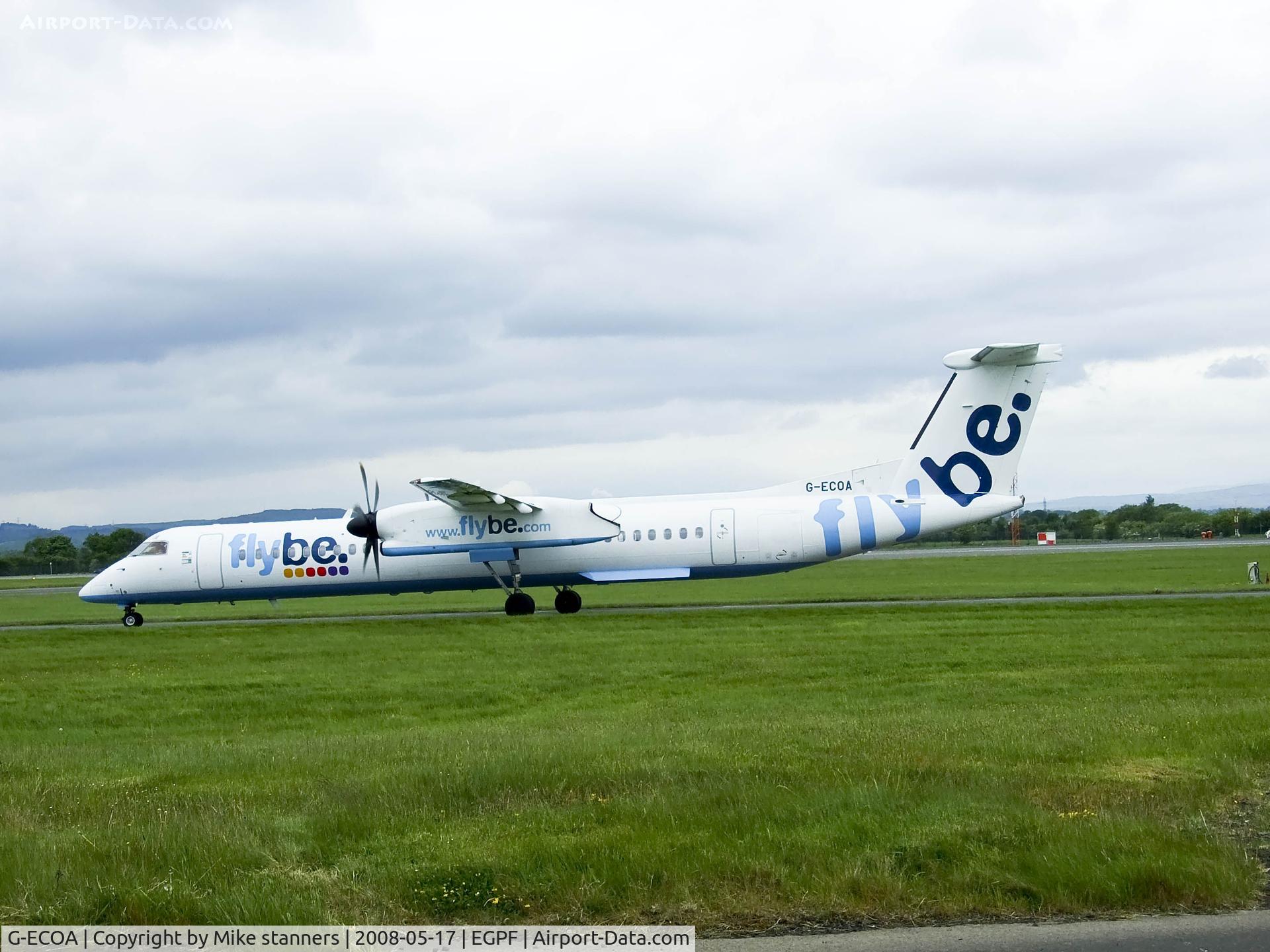 G-ECOA, 2007 De Havilland Canada DHC-8-402Q Dash 8 C/N 4180, FLYBE Dash8Q-402