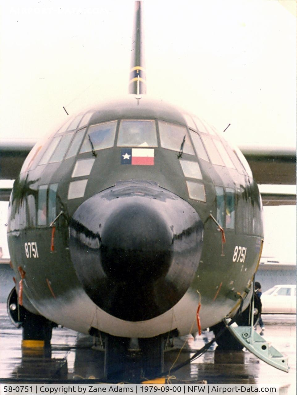 58-0751, 1958 Lockheed C-130B Hercules C/N 282-3550, USAF C-130 at Carswell AFB - This aircraft is currently flying with the Tunisian Air Force as Z21113/TS-MTC