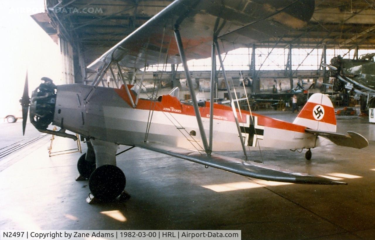 N2497, 1939 Focke-Wulf Fw-44J Stieglitz C/N 2497, CAF FW-44 at Harlingen