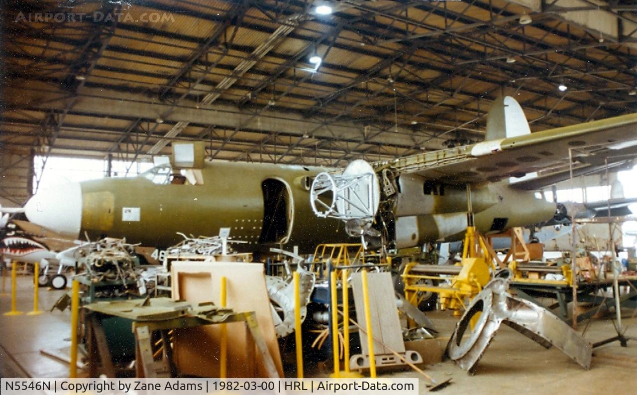 N5546N, Martin TB-26C Marauder C/N 2253 (4762?), CAF B-26 Carolyn under restoration at Harlingen