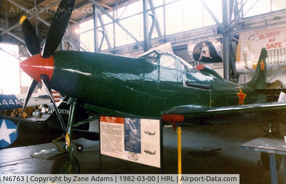 N6763, 1946 Bell P-63F Kingcobra C/N 296E1-1R, CAF P-63 at Harlingen