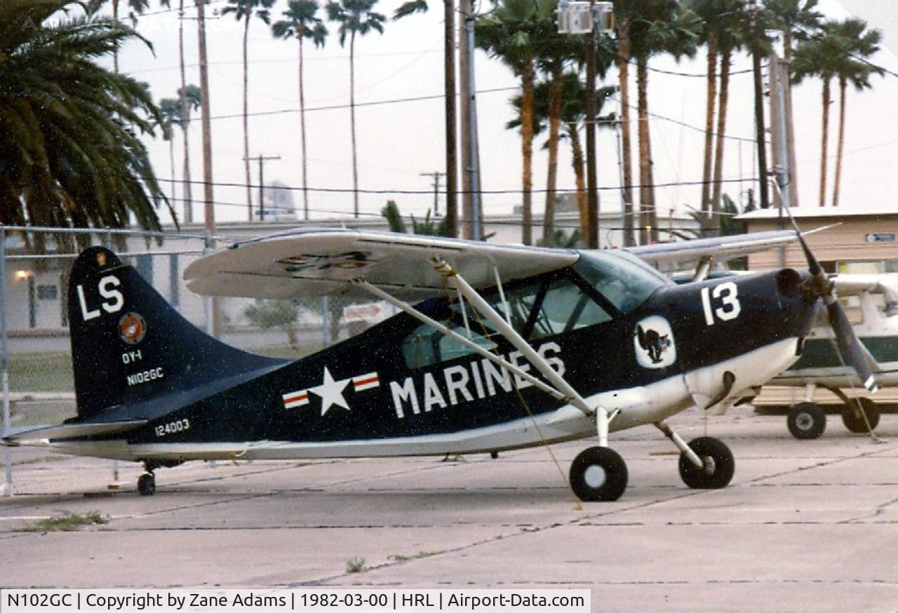 N102GC, Stinson L-5 Sentinel C/N 04003, CAF L-5 at Harlingen