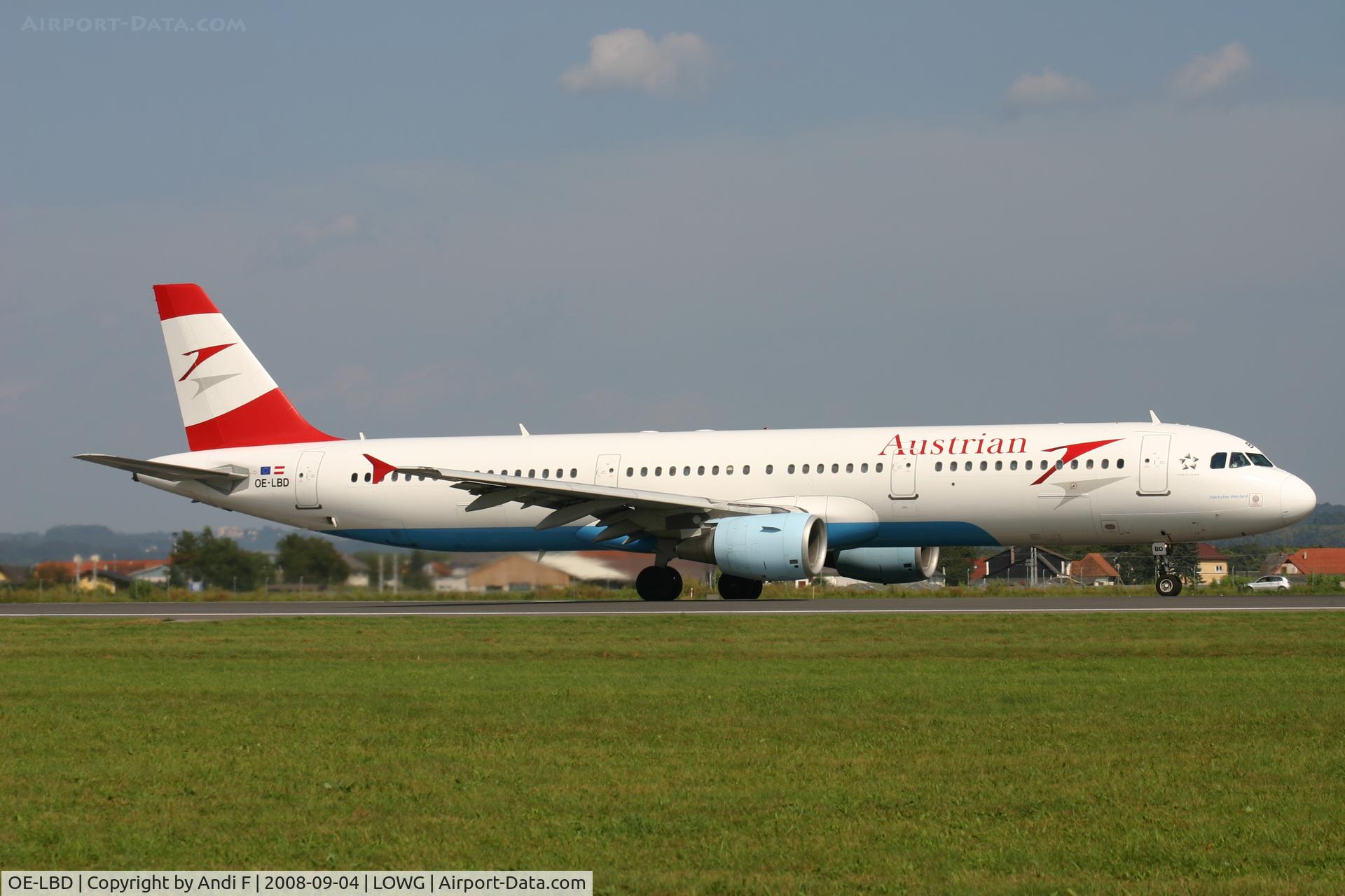OE-LBD, 1998 Airbus A321-211 C/N 920, -