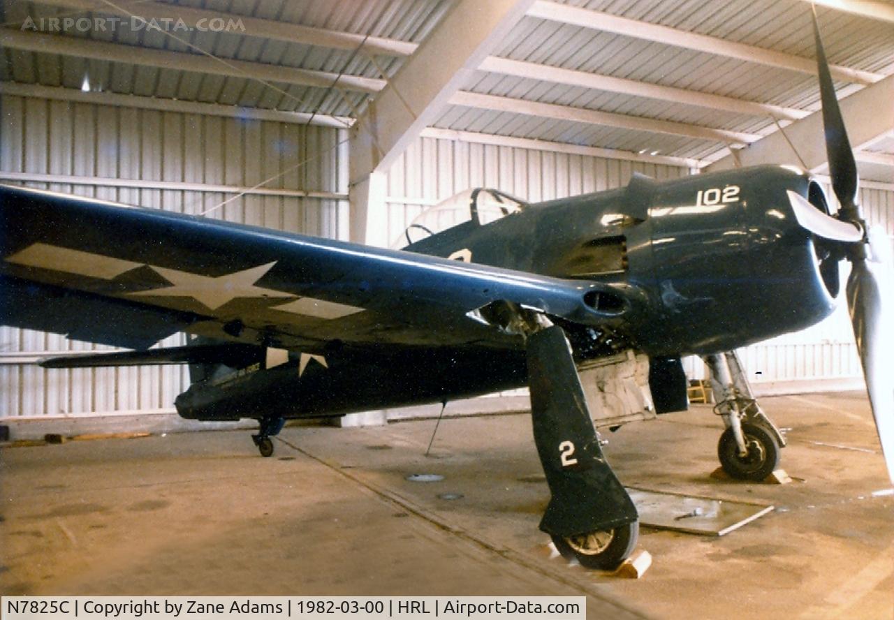 N7825C, 1948 Grumman F8F-2 (G58) Bearcat C/N D.1227, CAF Bearcat At Harlingen