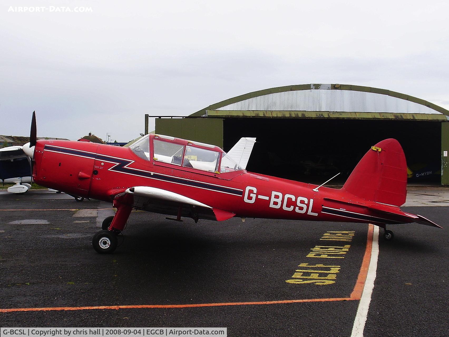 G-BCSL, 1951 De Havilland DHC-1 Chipmunk 22 C/N C1/0524, CHIPMUNK FLYERS LTD, Previous ID: WG474