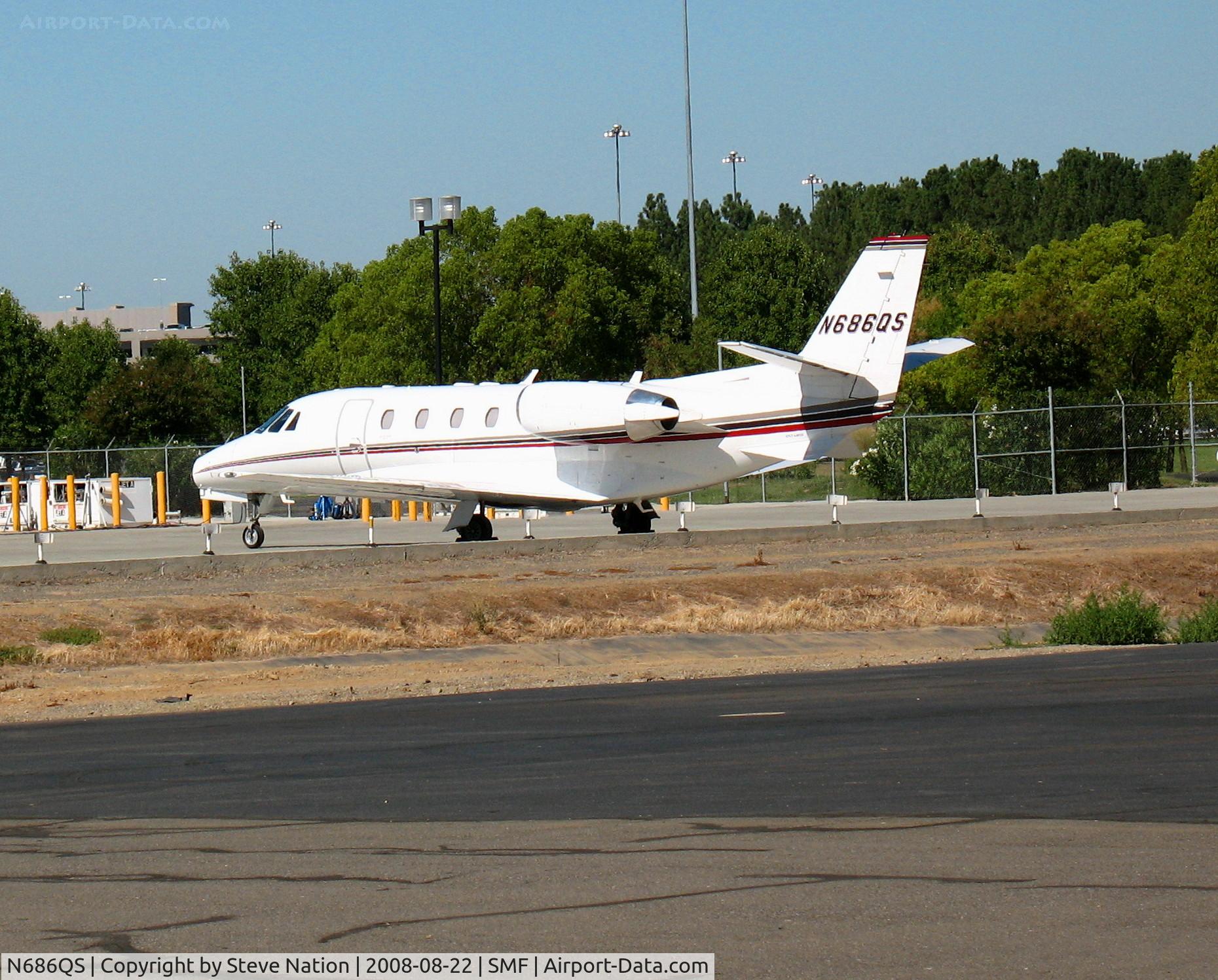 N686QS, 2006 Cessna 560XL C/N 560-5661, Netjets 2006 Cessna 560XL @ Sacramento Int'll Airport, CA
