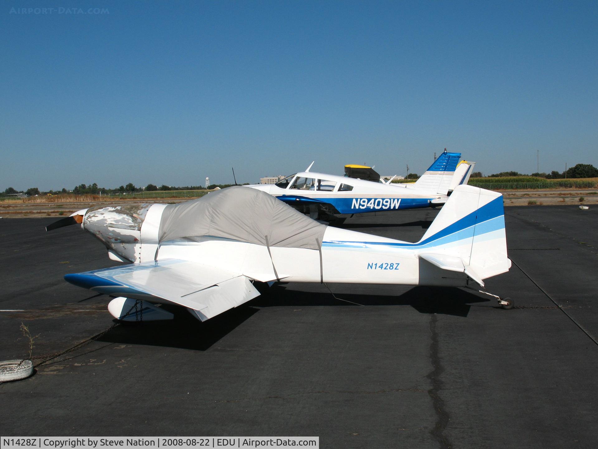 N1428Z, 1976 Vans RV-3 C/N 221, 1976 Harmon RV-3 @ University Airport, Davis, CA