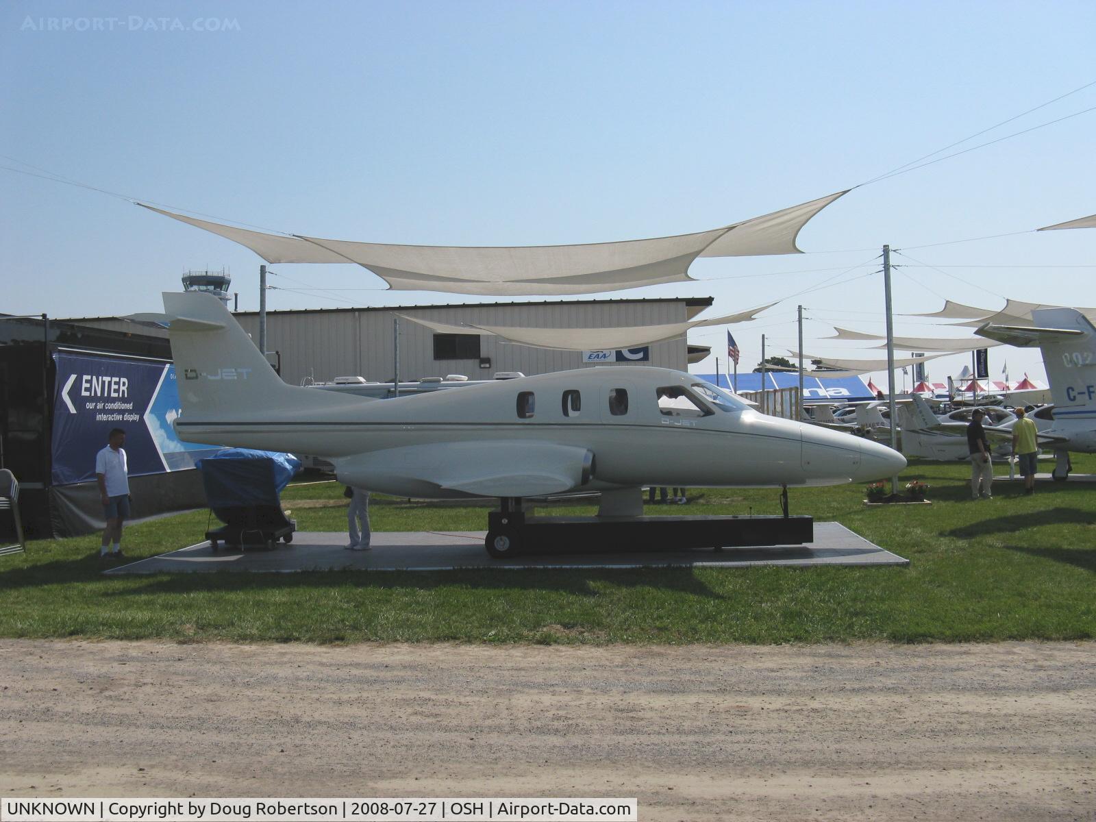 UNKNOWN, Miscellaneous Various C/N unknown, Diamond Aircraft Inds. D-JET Mockup, will have 5 seats, Williams FJ33-5A turbofan of 1,900 lb st.