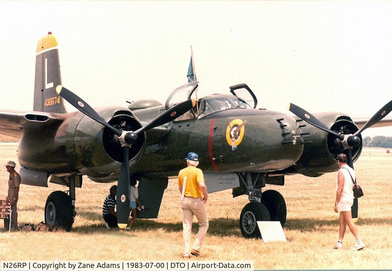 N26RP, 1956 Douglas A-26B Invader C/N 6874, At Denton Airshow