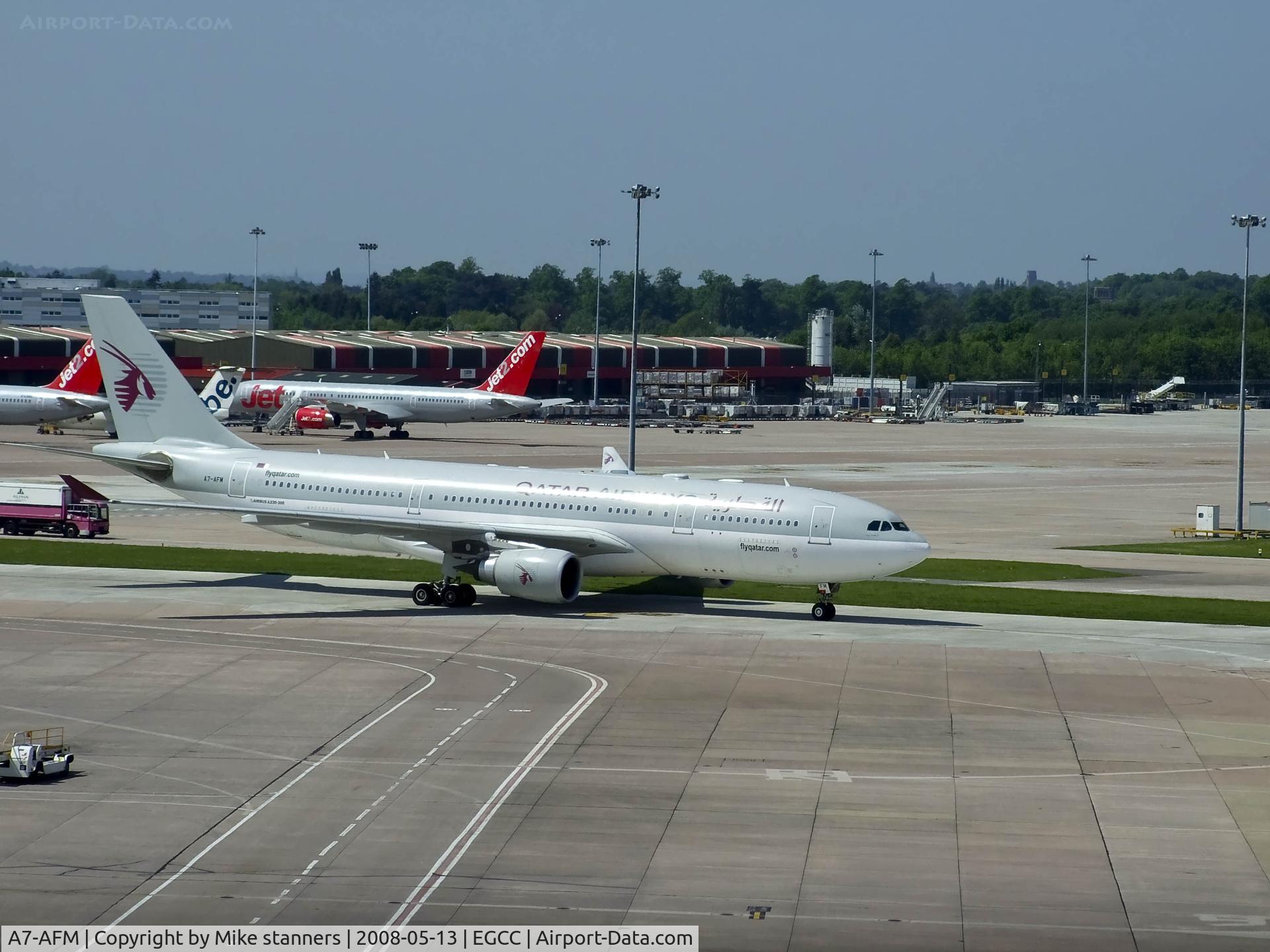 A7-AFM, 2004 Airbus A330-203 C/N 616, A330 From Qatar airways taxis into Manchester