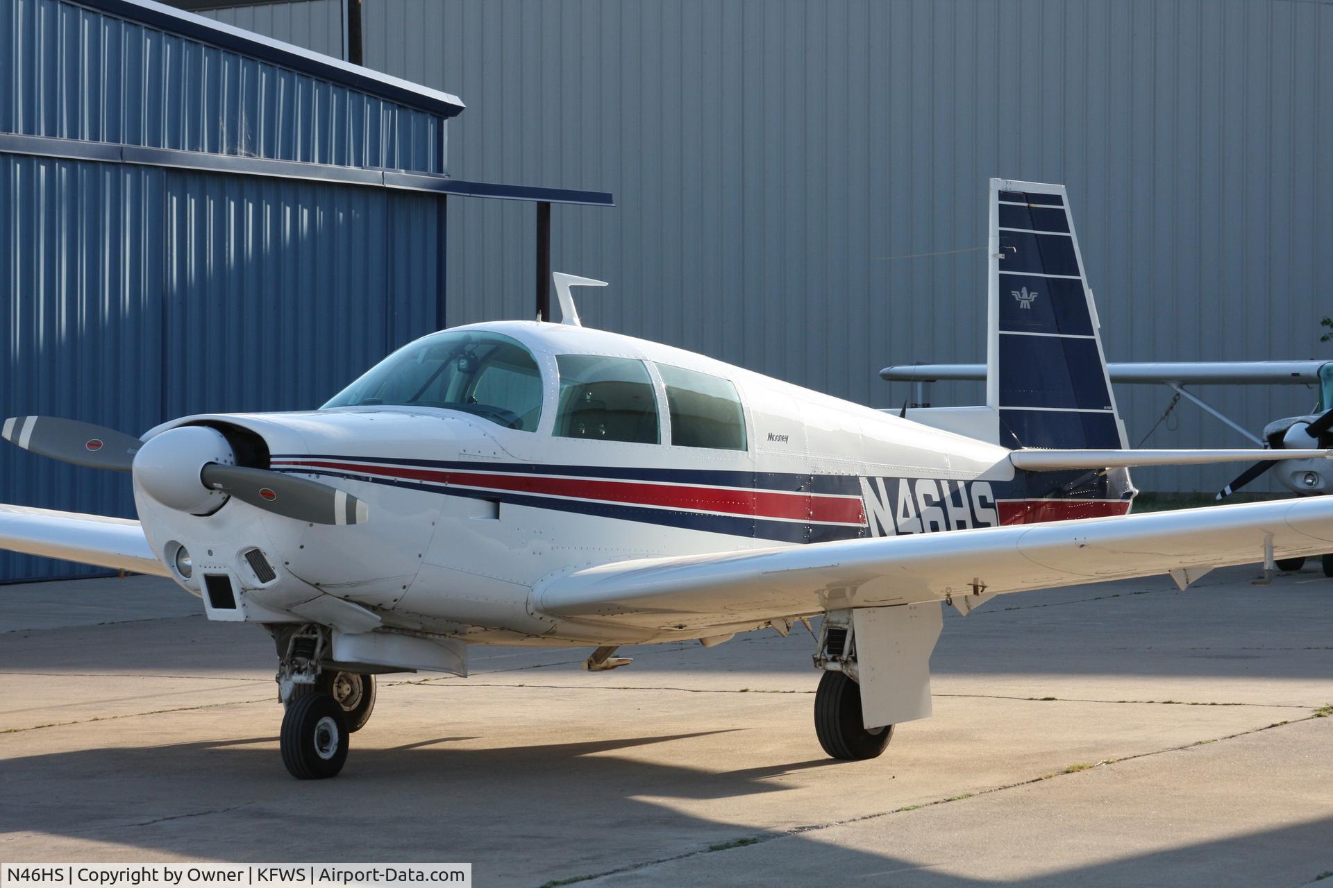 N46HS, 1966 Mooney M20C Ranger C/N 3430, Parked Outside my Hanger