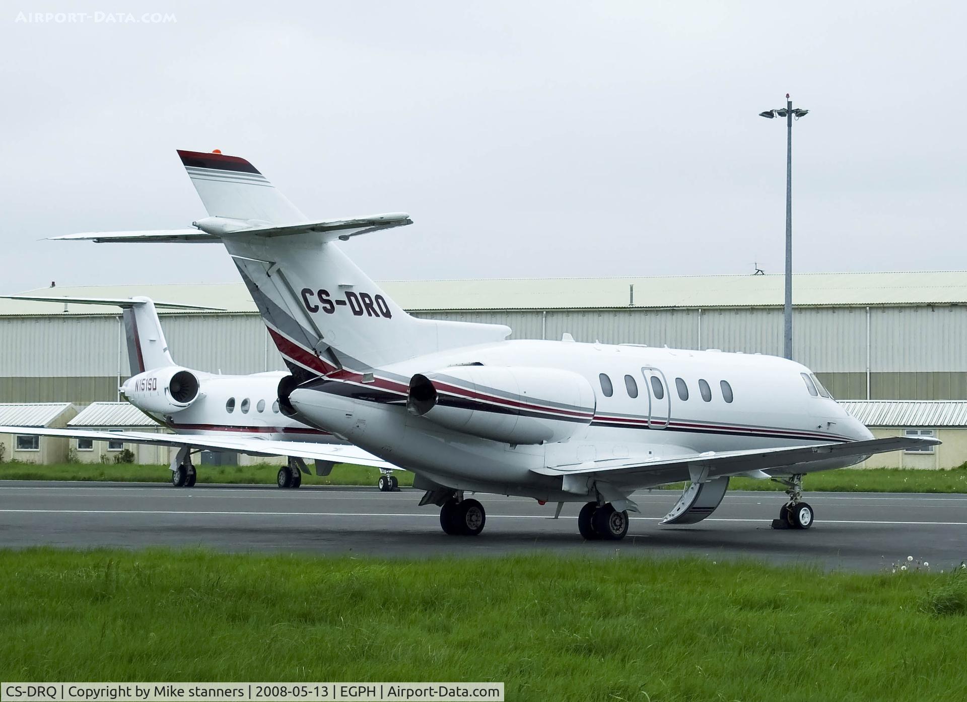 CS-DRQ, 2006 Raytheon Hawker 800XP C/N 258783, Netjets Hawker 800XP At Edinburgh airport