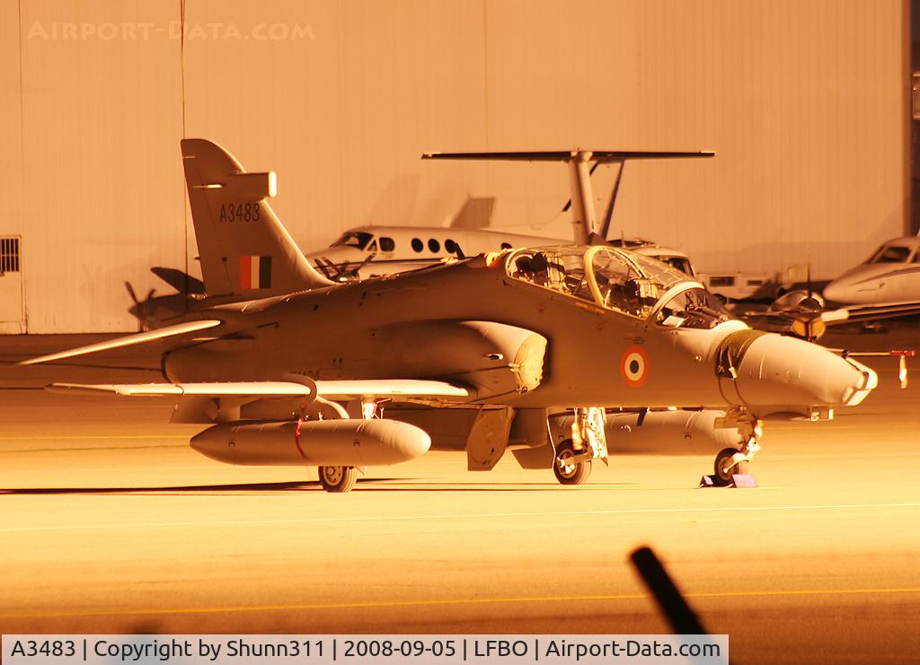 A3483, 2007 British Aerospace Hawk 132 C/N HT004/0904, Night stop for this new Indian Air Force Hawk...