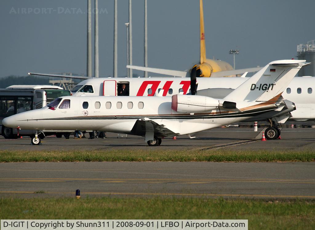 D-IGIT, Cessna 525A CitationJet CJ2 C/N 525A-0032, PArked at the General Aviation area...