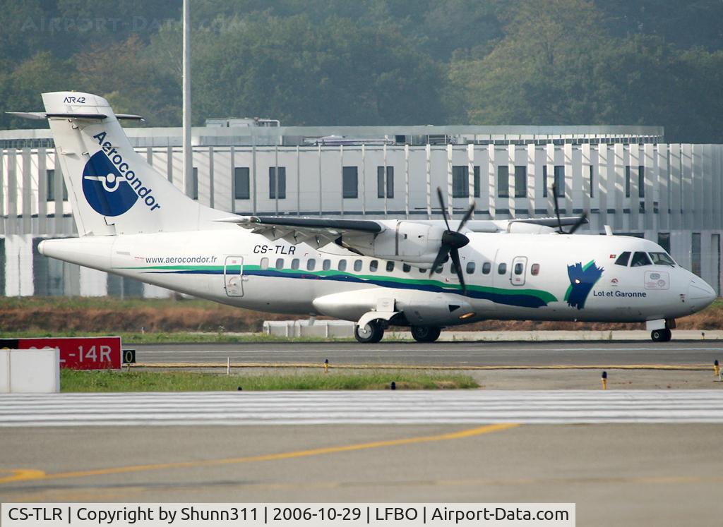 CS-TLR, 1988 ATR 42-320 C/N 115, Arriving from flight and going to the terminal... On history now...