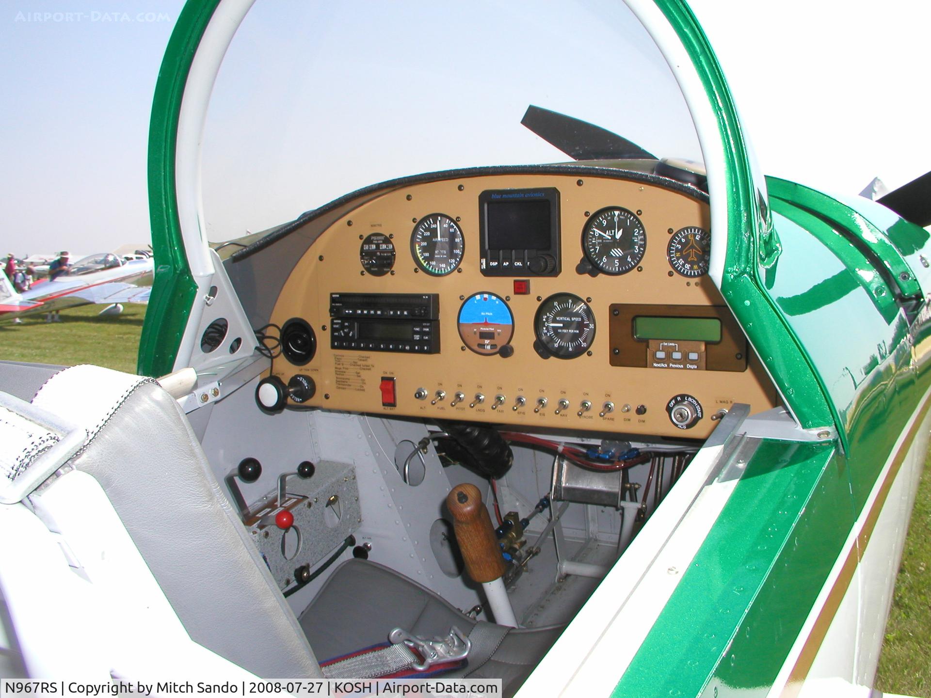 N967RS, 2007 Vans RV-8 C/N 82225, EAA AirVenture 2008.