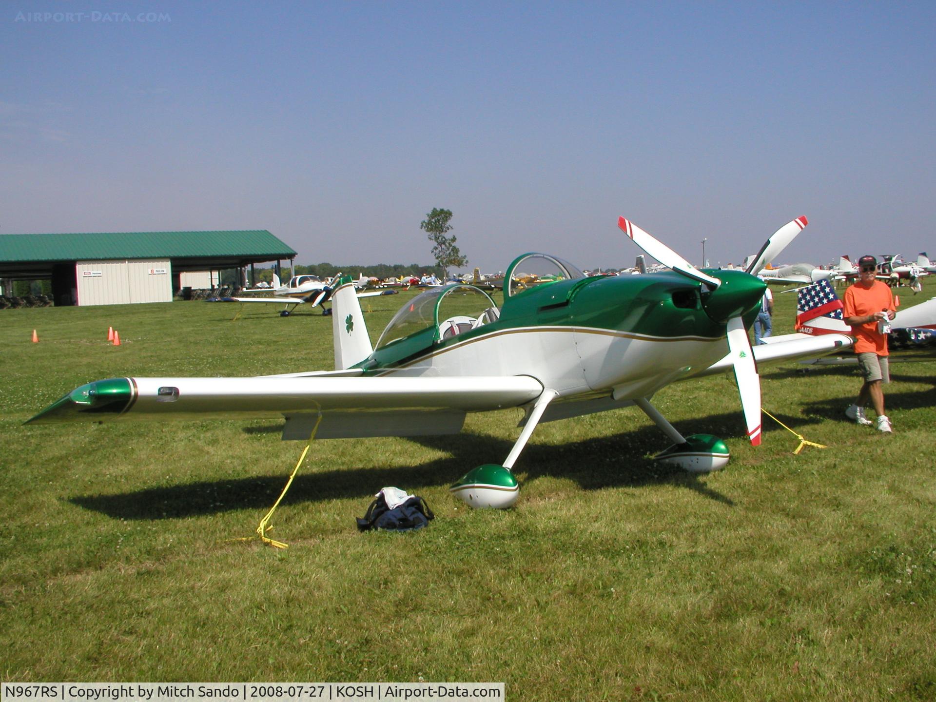 N967RS, 2007 Vans RV-8 C/N 82225, EAA AirVenture 2008.