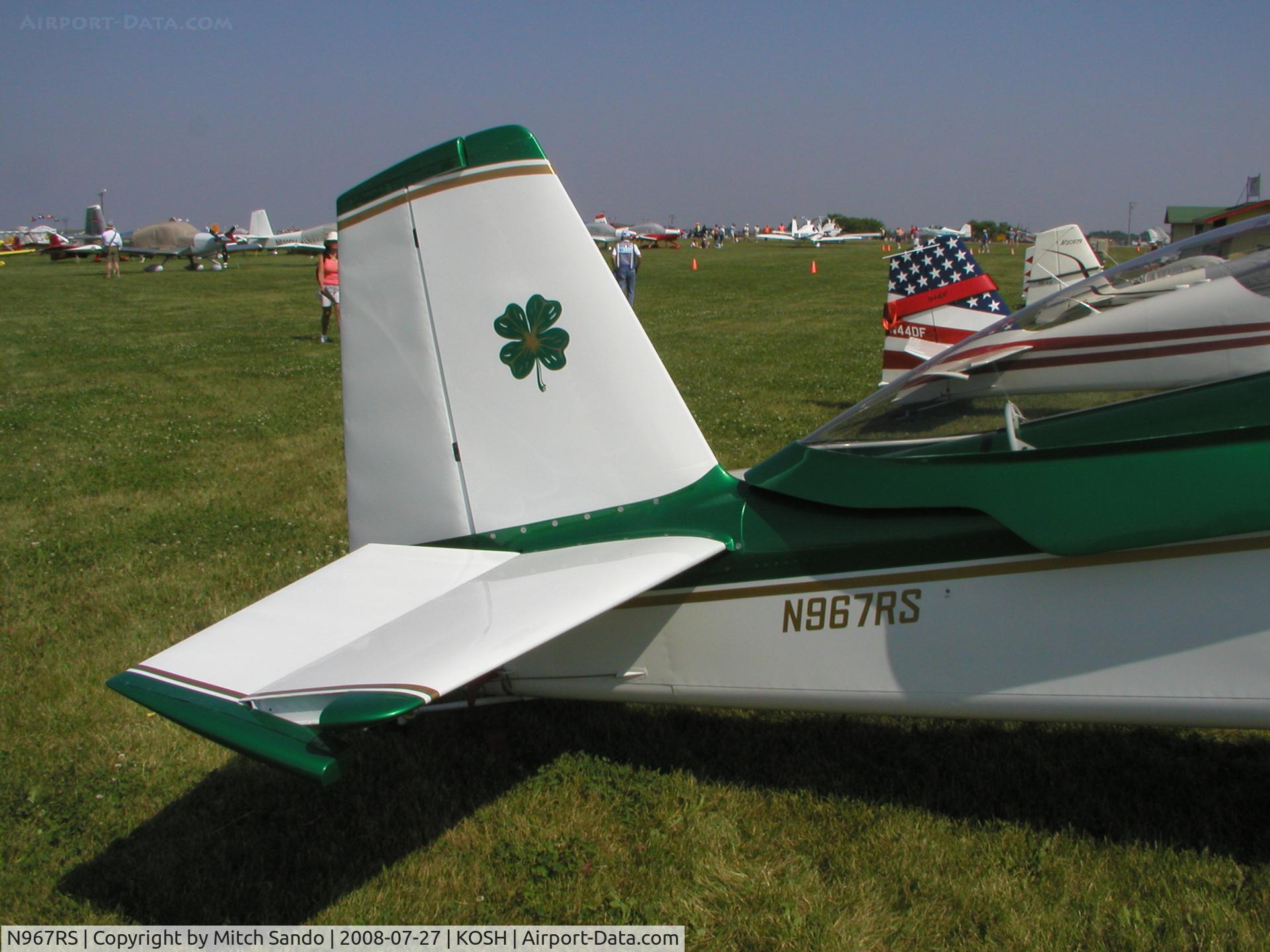 N967RS, 2007 Vans RV-8 C/N 82225, EAA AirVenture 2008.