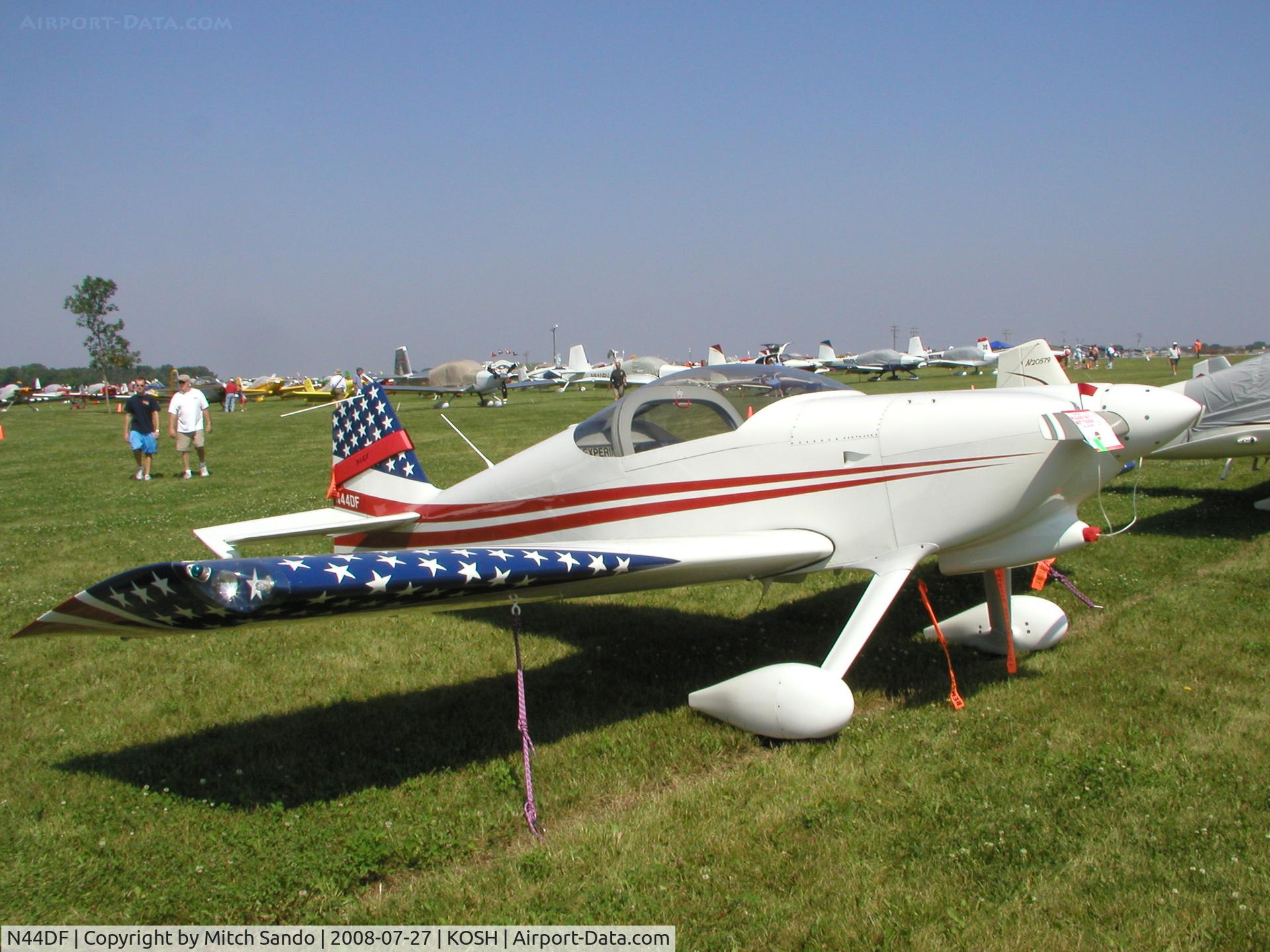 N44DF, Vans RV-6 C/N 60156, EAA AirVenture 2008.