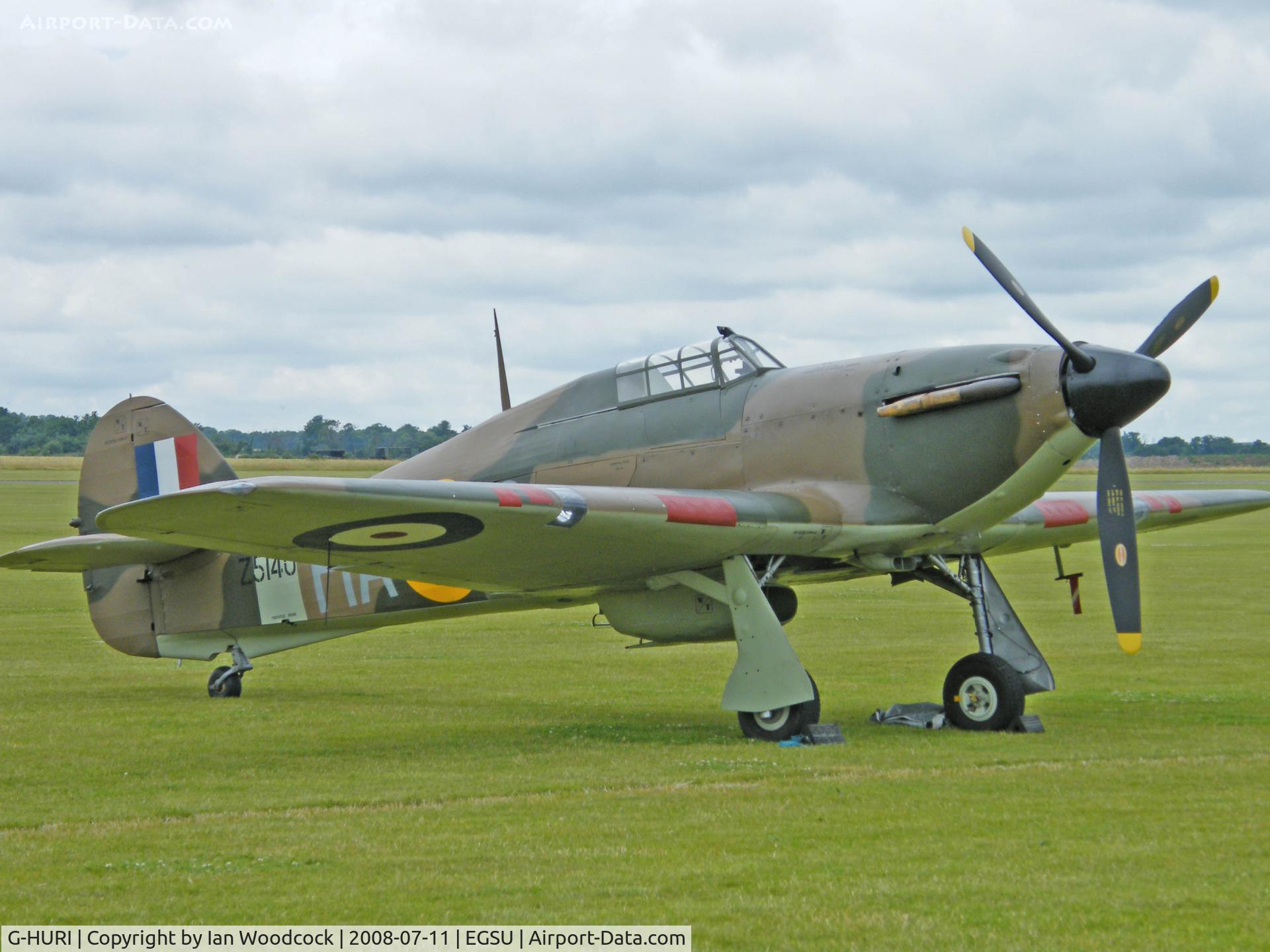 G-HURI, 1942 Hawker (CCF) Hurricane Mk12A C/N 72036, Hawker Hurricane XIIA/Duxford (Z5140)