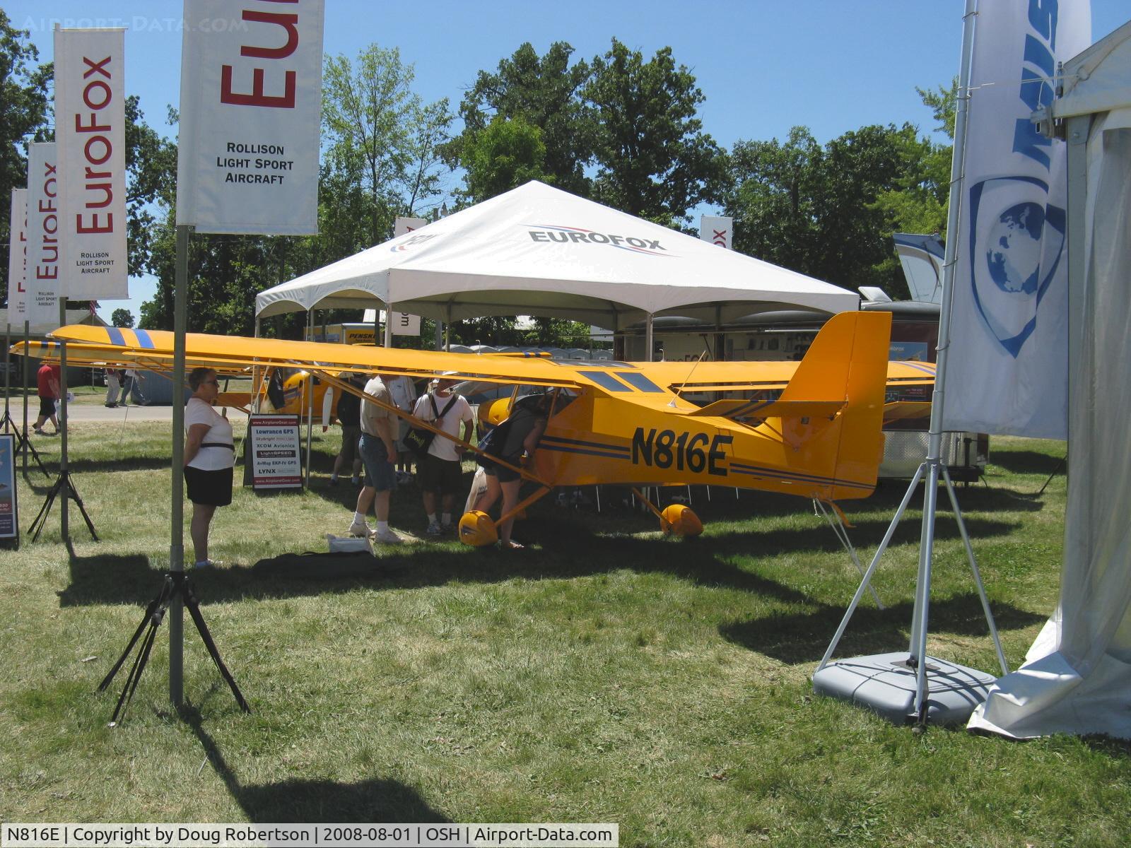 N816E, 2008 Aeropro Eurofox LSA 2K C/N 25608, 2008 Aeropro CZ EUROFOX LSA 2K, amateur-built LSA Experimental class