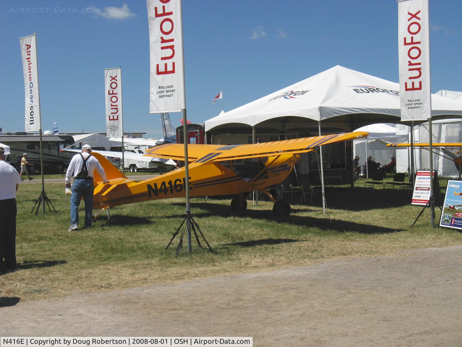 N416E, 2008 Aeropro Eurofox LSA 2K C/N 25908, 2008 Aeropro CZ EUROFOX LSA 2K, amateur-built LSA Experimental class