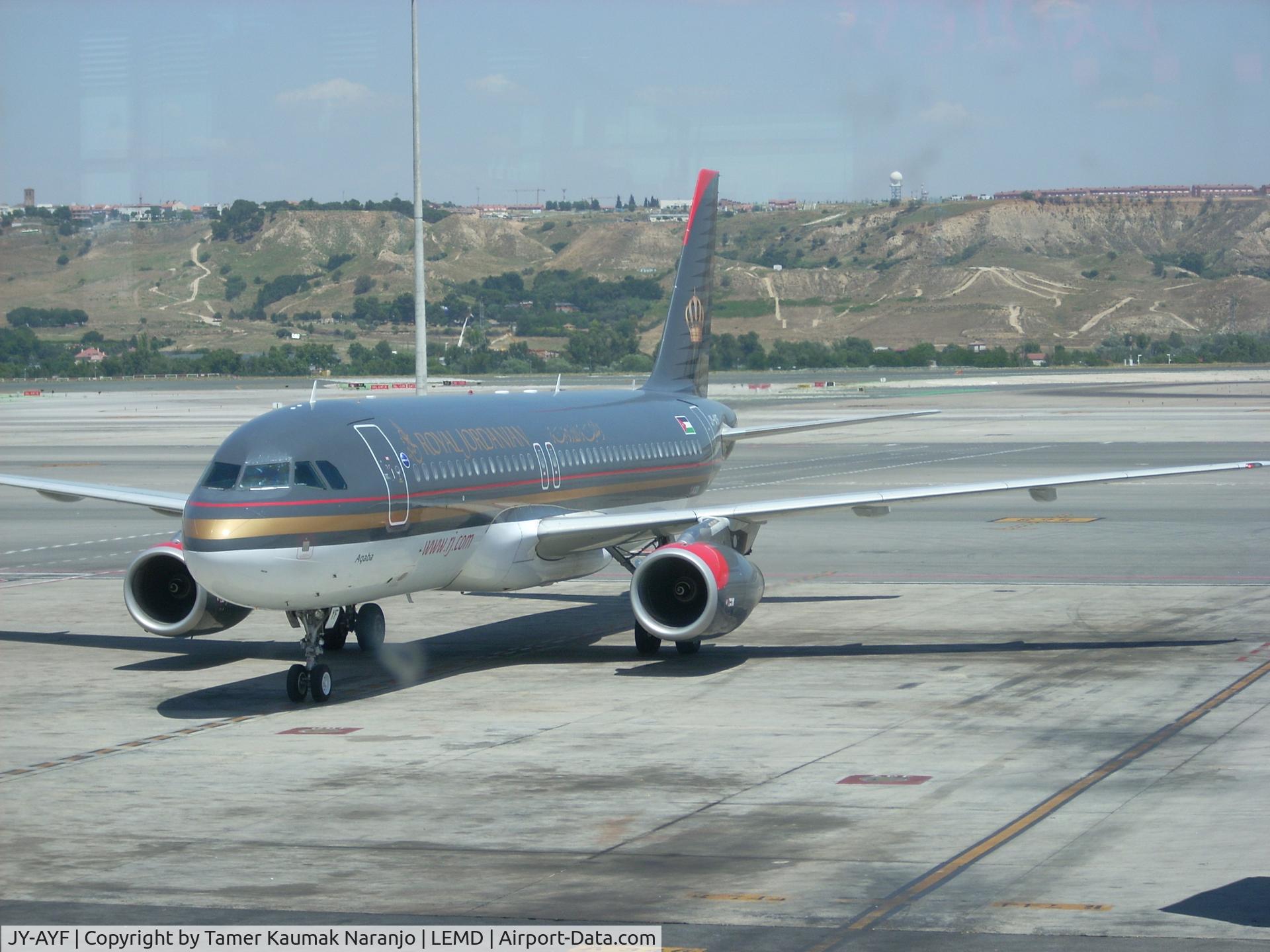 JY-AYF, 2006 Airbus A320-232 C/N 2692, Royal Jordanian landed in madrid from amman
