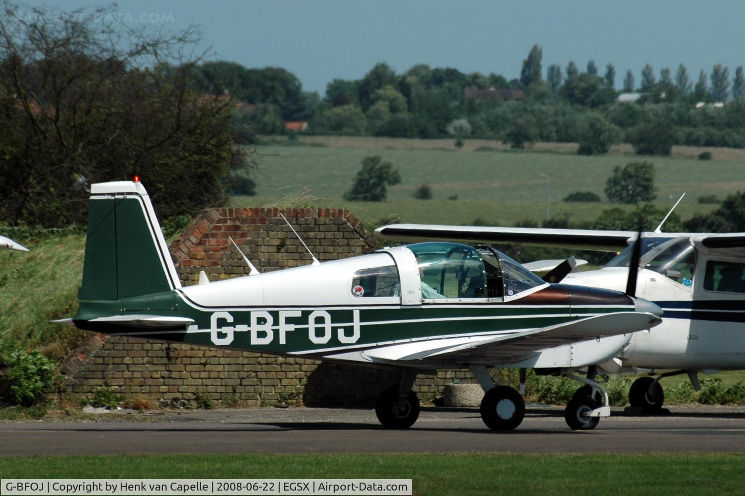 G-BFOJ, 1970 American AA-1 Yankee C/N AA1-0395, Yankee at Air-Britain Fly-in 2008