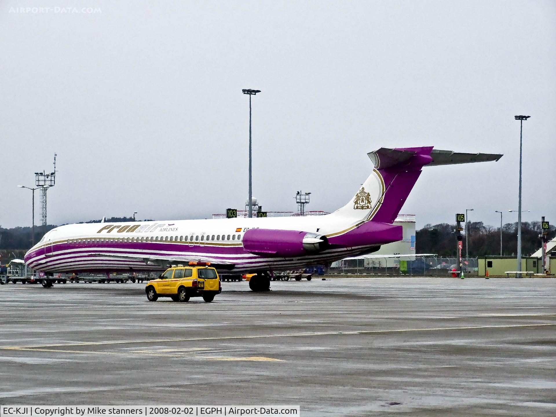 EC-KJI, 1990 McDonnell Douglas MD-87 (DC-9-87) C/N 49836, Pronair airlines MD-87 at EDI