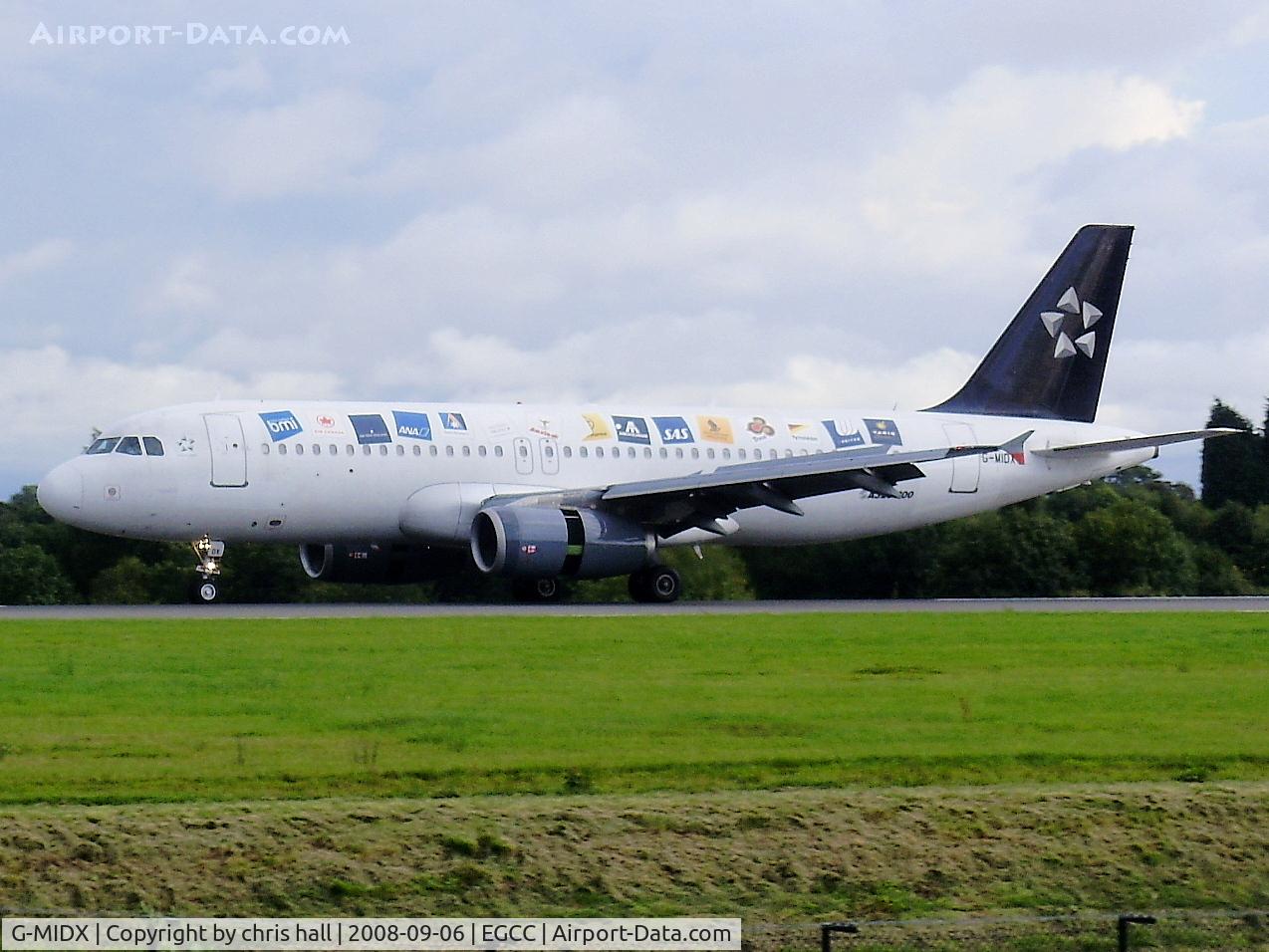 G-MIDX, 2000 Airbus A320-232 C/N 1177, BMI, in Star Alliance livery