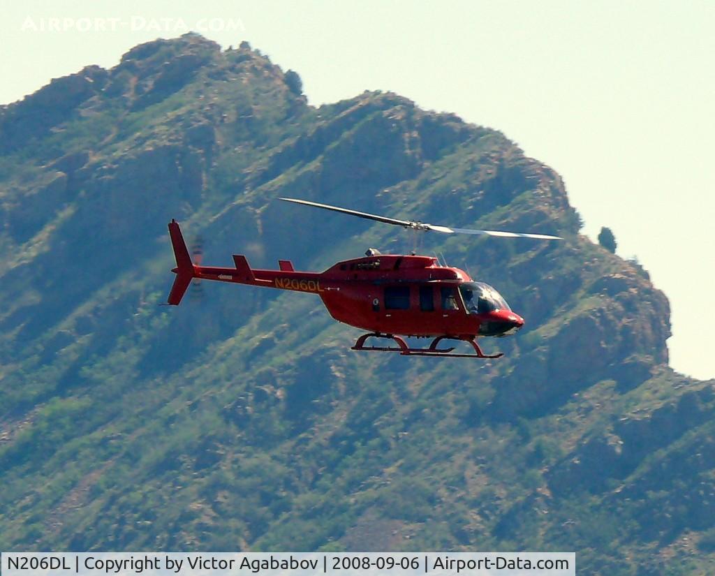 N206DL, 1986 Bell 206L-3 LongRanger III C/N 51170, Overflying Royal Gorge Bridge