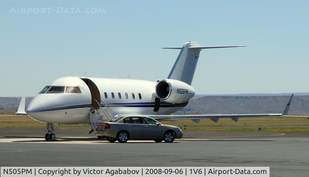 N505PM, 1982 Canadair Challenger 600 (CL-600-1A11) C/N 1051, At Fremont County Airport