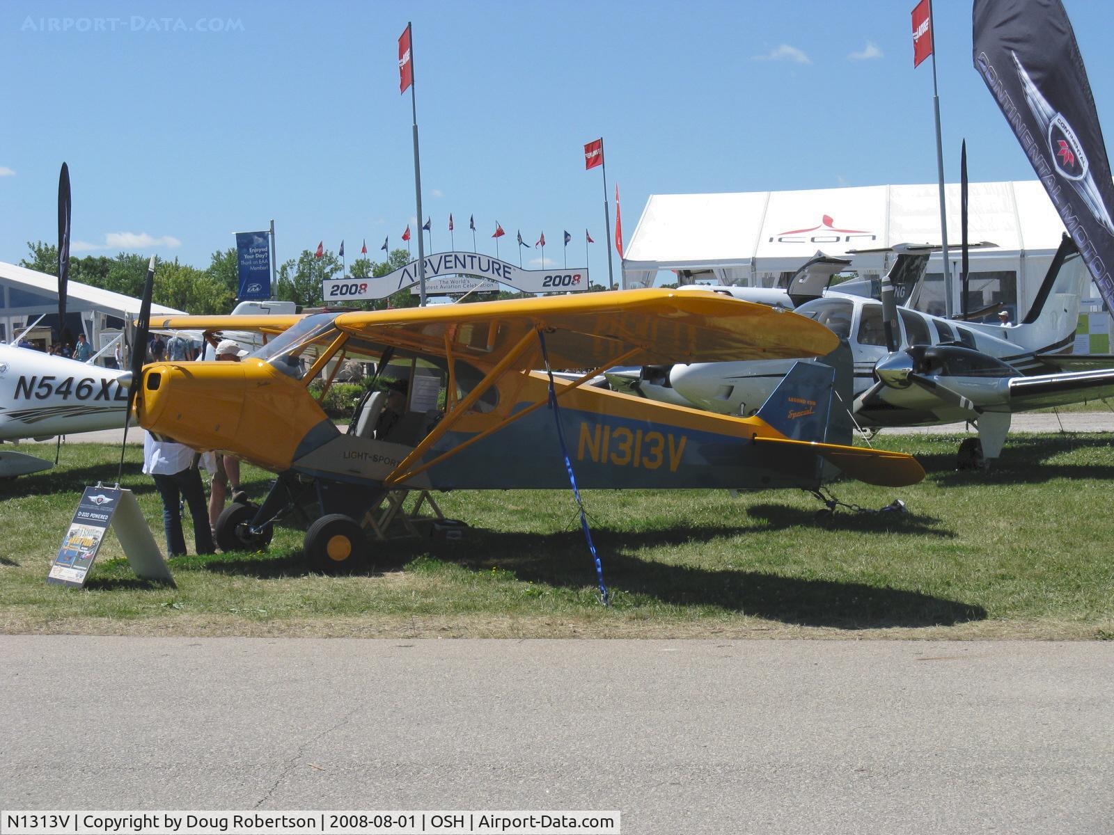 N1313V, American Legend AL11 C/N AL-1040, 2006 American Legend Aircraft AL11C-100 CUB, Continental O-200 100 Hp